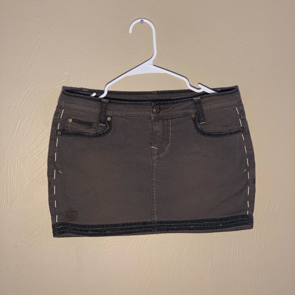 Brown Mini Skirt